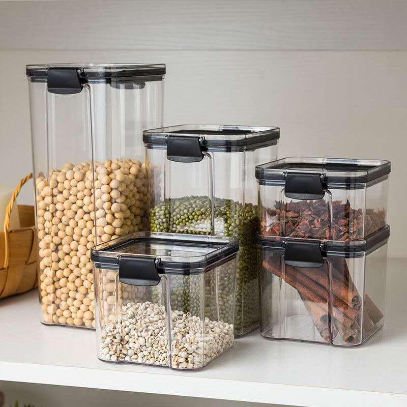 Kitchen Pantry Storage Containers with Lids, Set of 3