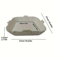 50pcs Air Fryer Paper Tray Non Stick Disposable Lining Food With Lugs