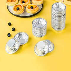 100pcs Baking Foil Cupcake Egg Tart Mold Cups
