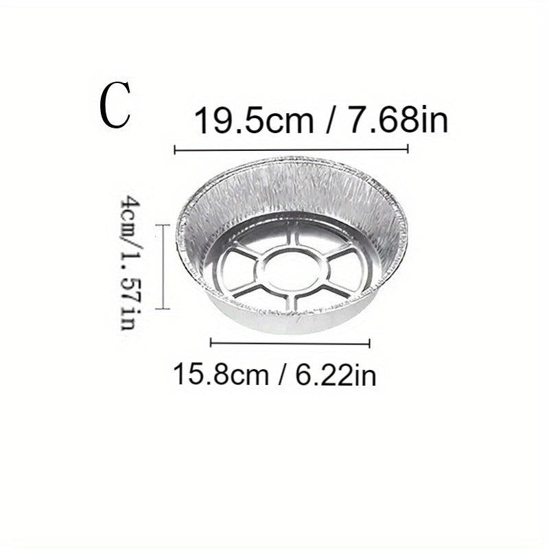10pcs Aluminum Foil Pans Disposable Food Containers Baking Meal Prep