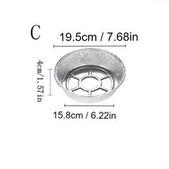 10pcs Aluminum Foil Pans Disposable Food Containers Baking Meal Prep