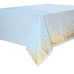 3pcs 137 16x274 Dot Tablecloth Golden Confetti Disposable Party Tablecloth