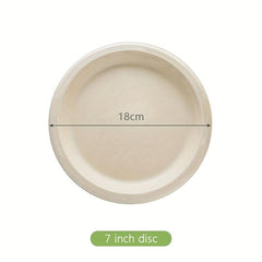 125 Pcs Compostable Heavy Duty Disposable Paper Plates 22.86 cm