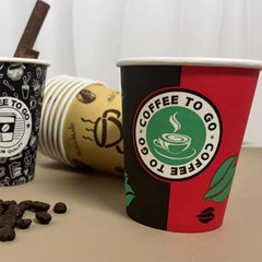 200pcs 8oz Disposable Double Wall Insulated To Go Coffee Cups