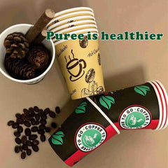 200pcs 8oz Disposable Double Wall Insulated To Go Coffee Cups