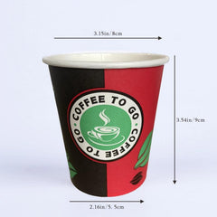 200pcs 8oz Disposable Double Wall Insulated To Go Coffee Cups