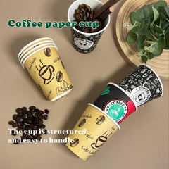 200pcs 8oz Disposable Double Wall Insulated To Go Coffee Cups