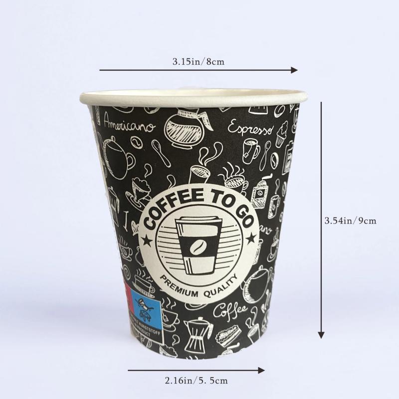 200pcs 8oz Disposable Double Wall Insulated To Go Coffee Cups