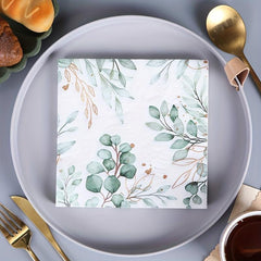 20pcs Western Food Party Printed Disposable Napkins