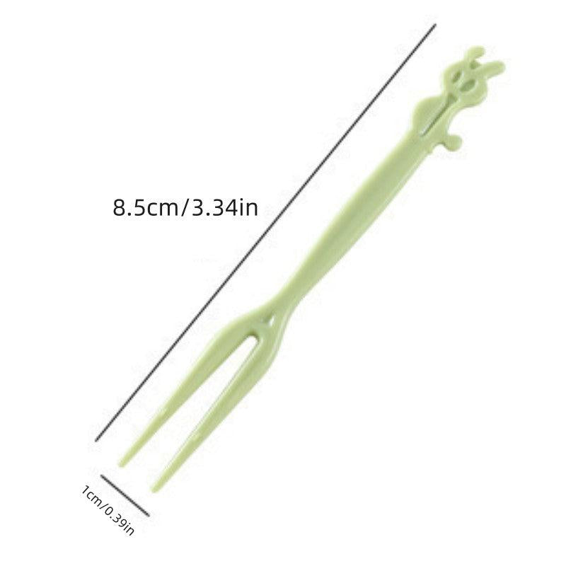 50pcs Mini 2 Prong Forks Set for Home Party Supplies