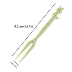 50pcs Mini 2 Prong Forks Set for Home Party Supplies