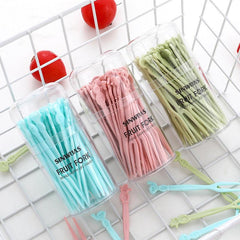 50pcs Mini 2 Prong Forks Set for Home Party Supplies