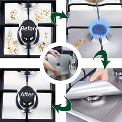 Gas Stove Burner Cover Protectors 8pcs 26.92cm x 26.92cm
