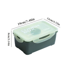 Portable Grided Lunch Box Microwave Bento Box Leakproof Container