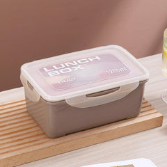Portable Grided Lunch Box Microwave Bento Box Leakproof Container