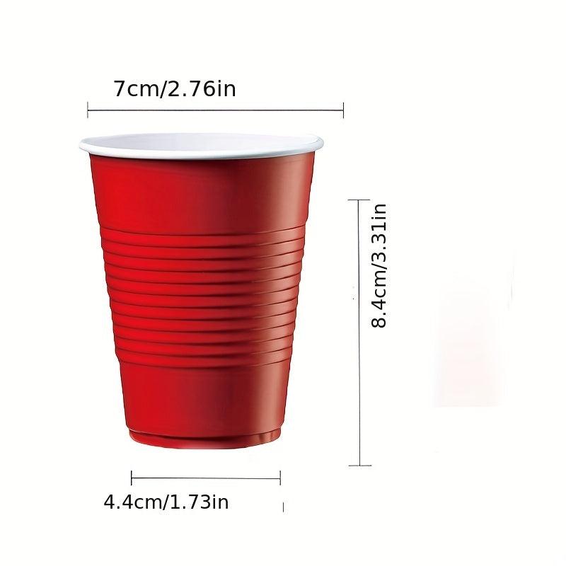 50pcs Disposable Party Cups 7oz 16oz Double Layer Thickened Banner Cups