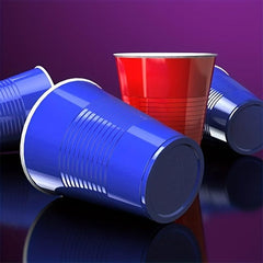 50pcs Disposable Party Cups 7oz 16oz Double Layer Thickened Banner Cups