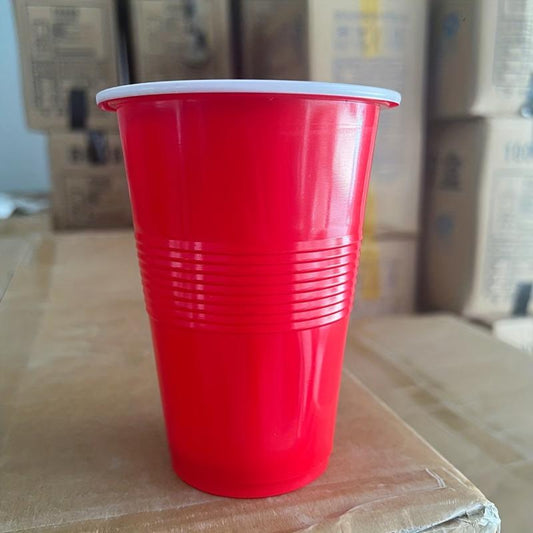 50pcs Disposable Party Cups 7oz 16oz Double Layer Thickened Banner Cups