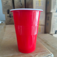50pcs Disposable Party Cups 7oz 16oz Double Layer Thickened Banner Cups