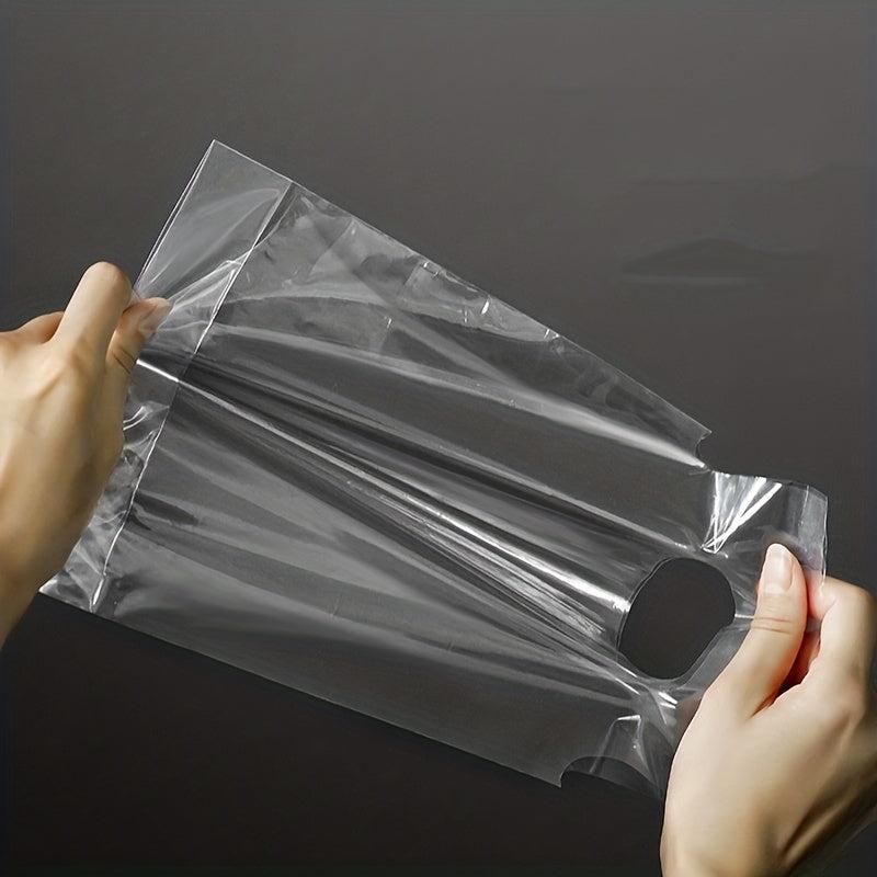 50pcs Thickened Takeout Bags for Drinks Milk Juice Beverage Packaging Bags