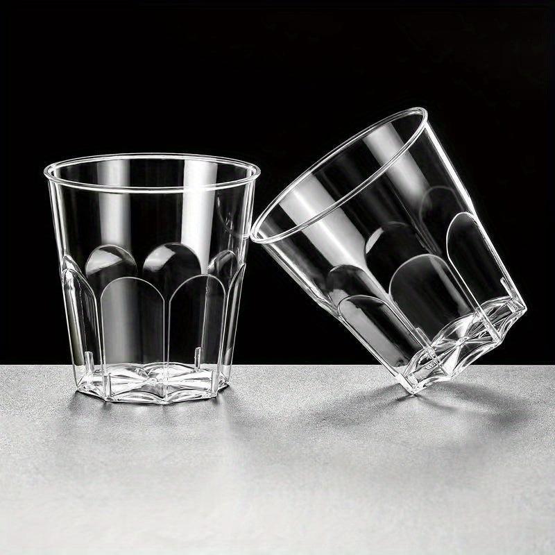 100 pcs Clear Plastic Cups with Lids Great for Events and Gatherings