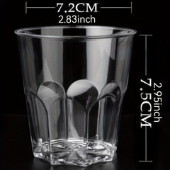 100 pcs Clear Plastic Cups with Lids Great for Events and Gatherings