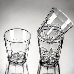 100 pcs Clear Plastic Cups with Lids Great for Events and Gatherings