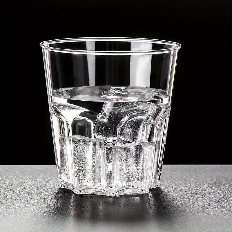 100 pcs Clear Plastic Cups with Lids Great for Events and Gatherings