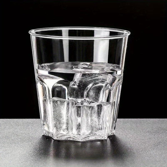 100 pcs Clear Plastic Cups with Lids Great for Events and Gatherings
