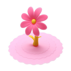 Silicone Sunflower Cup Lid for Glass Ceramic Tea Coffee Mug
