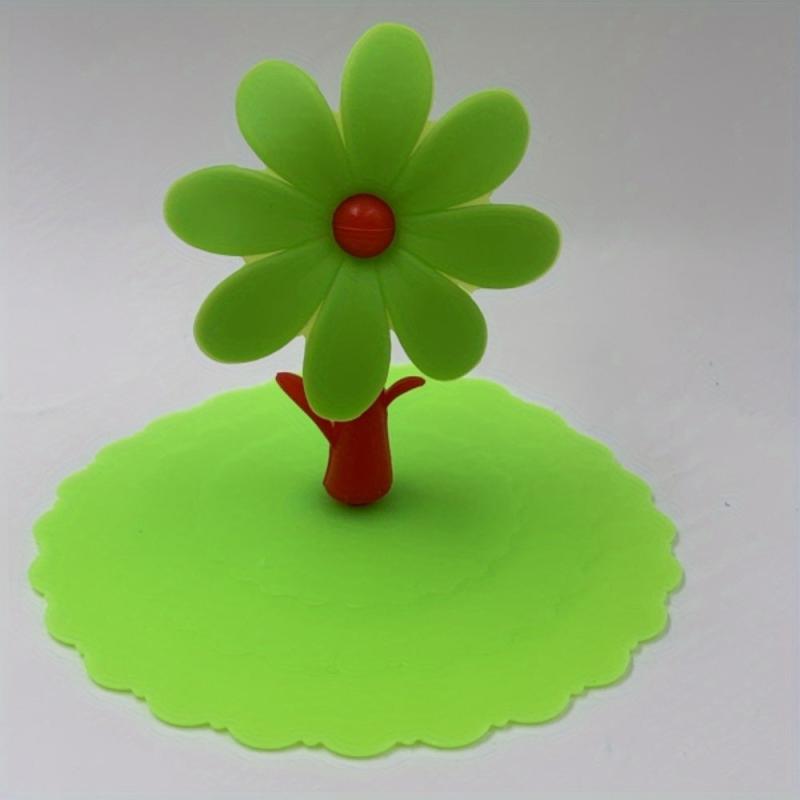 Silicone Sunflower Cup Lid for Glass Ceramic Tea Coffee Mug