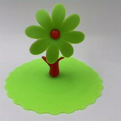 Silicone Sunflower Cup Lid for Glass Ceramic Tea Coffee Mug