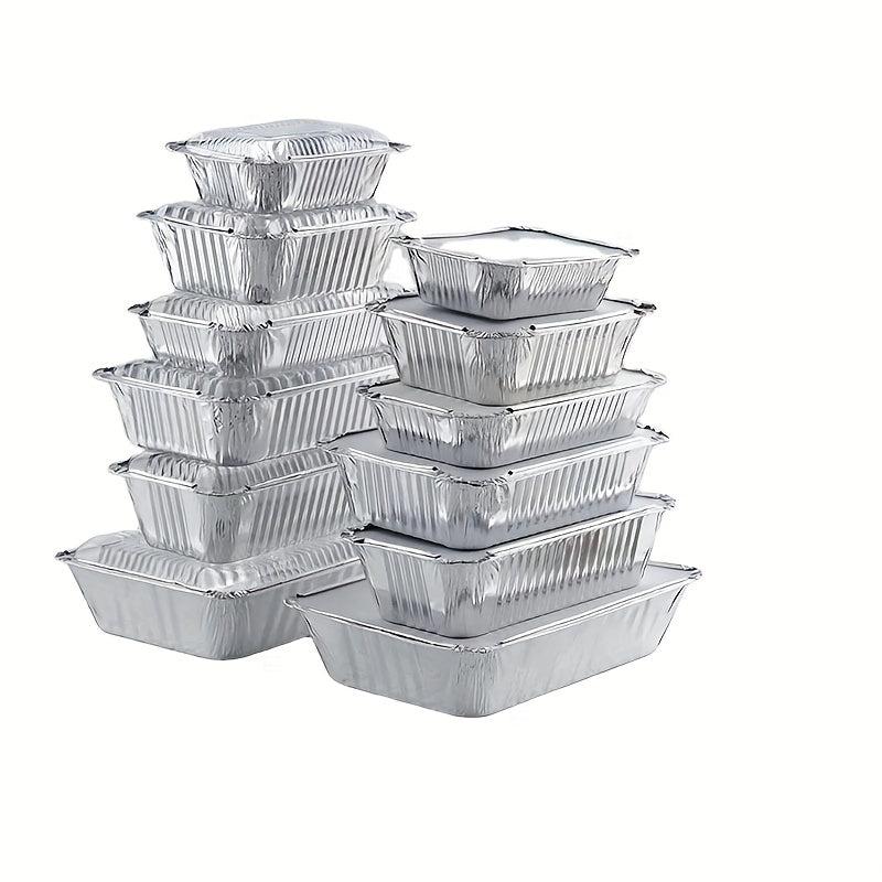 50pcs Aluminum Disposable Foil Steam Table Deep Pans Tin Pans