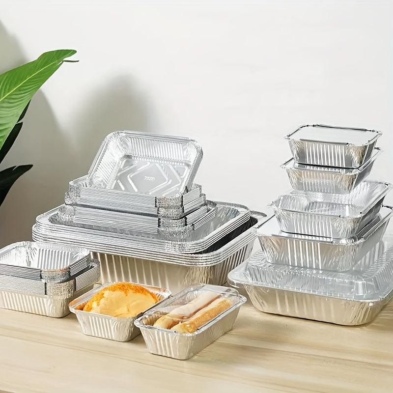 50pcs Aluminum Disposable Foil Steam Table Deep Pans Tin Pans