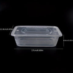 Disposable Lunch Boxes with Covers for Food Preparation