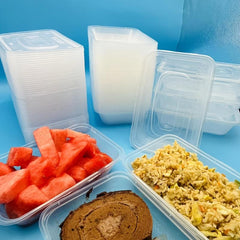 Disposable Lunch Boxes with Covers for Food Preparation