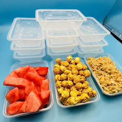 Disposable Lunch Boxes with Covers for Food Preparation