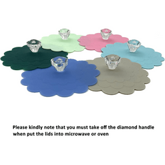 6pcs Silicone Glass Cup Covers for Hot/Cold Drinks, Stylish Beverage Protection