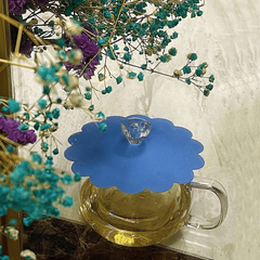 6pcs Silicone Glass Cup Covers for Hot/Cold Drinks, Stylish Beverage Protection