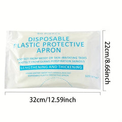 50pcs Disposable Aprons Waterproof Kitchen Anti Cooking Sleeveless