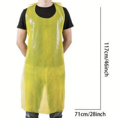 50pcs Disposable Aprons Waterproof Kitchen Anti Cooking Sleeveless