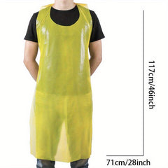 50pcs Disposable Aprons Waterproof Kitchen Anti Cooking Sleeveless