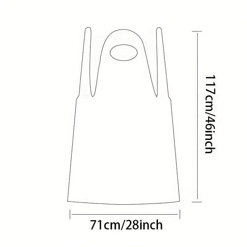 50pcs Disposable Aprons Waterproof Kitchen Anti Cooking Sleeveless