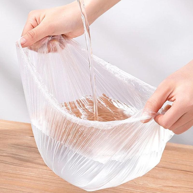 60pcs Reusable Elastic Bowl Cover Plastic Food Plate Cover