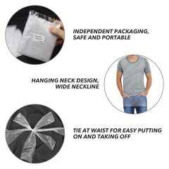 Disposable Aprons for Barber Hair Cut - 50/100pcs Anti Dirt Aprons