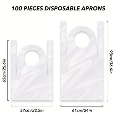 Disposable Aprons for Barber Hair Cut - 50/100pcs Anti Dirt Aprons
