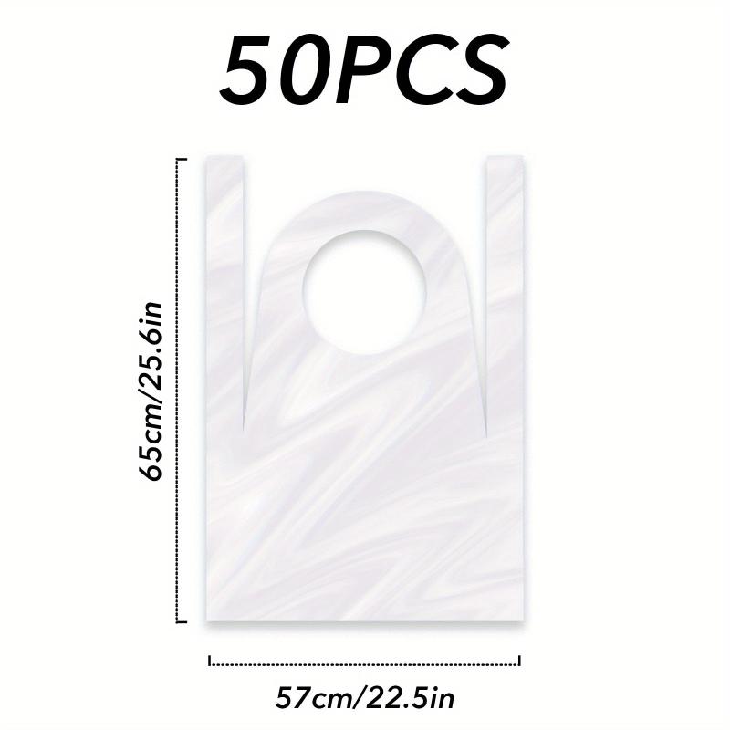 Disposable Aprons for Barber Hair Cut - 50/100pcs Anti Dirt Aprons