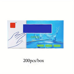 200Pcs Disposable Polyethylene Clear Gloves for Food Handling Cooking Cleaning