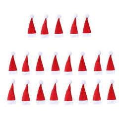 21PCS Christmas Tableware Fork Set Hat Storage Mini Stuff Novelty Tool