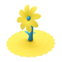 Sunflower Silicone Cup Lid Keep Drinks Dust Proof & Airtight